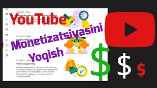 Telefonda youtube Kanal monetizatsiyasini yoqish..