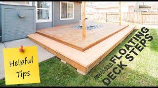 How to Build steps for Floating Deck