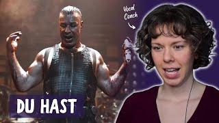 Vocal Coach reacts to Rammstein performing Du Hast LIVE in Paris