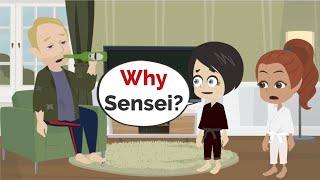 Sensei Johnny is LOST ... | Basic English conversation | Learn English | Like English