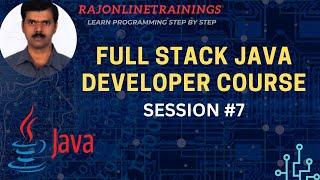 Full Stack Java Developer Course | Session - 7  |  Type Casting | JShell tool | rajonlinetrainings