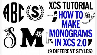 XCS Tutorial / XCS 2.0 / How to Create Monograms / xTool Creative Space Design Tips