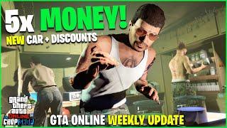 GTA ONLINE WEEKLY UPDATE! NEW CAR, 5X MONEY, DISCOUNTS + LIMITED TIME CONTENT