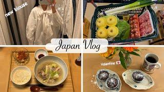 new blouse, grocery shopping, Korean Mart, chocolate muffin ️ living in japan