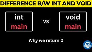 Difference between int main and void main in c programming in urdu/hindi | Mind & Metrics|