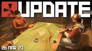 Texas Hold 'em & Gesture wheel on staging | Rust update 26th March 2021