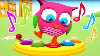 @HopHoptheOwl Baby Cartoon: Kids Learning Sounds with Educational Toys - A Toddler Learning Video