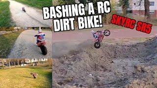 1/4 Scale RC Dirt Bike in action