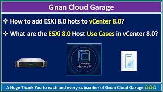 How to add ESXi 8.0 hots to vCenter 8.0? | What are the ESXi 8.0 Host Use Cases in vCenter 8.0?