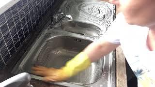 ASMR scrubbing and cleaning my sink NO TALKING