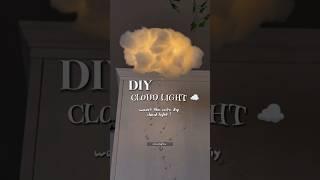 DIY cloud light ️ Aesthetic  #shorts #diy #craft #aesthetic #roomdecor