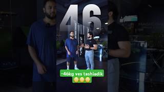 -46kg ves tashladik aperatsiyasiz We lost -46 kg without surgery #aperatsiyasizozamiz #tezozish