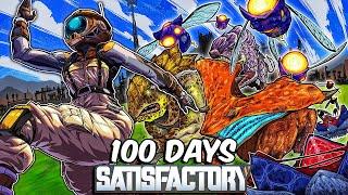 I Spent 100 DAYS In SATISFACTORY And It Was Pure Chaos....