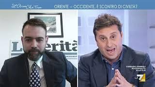 Scontro tra David Parenzo e Francesco Borgonovo: "Sei un Soloviev che non ce l'ha fatta", "No, ...