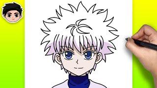 How to Draw KILLUA ZOLDYCK from Hunter x Hunter | Easy Step-by-Step