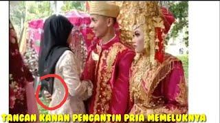 Cewek Nangis saat Hadiri Pernikahan Mantan, Netizen Salfok ke Tangan Kanan Pengantin Pria