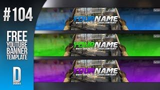 CSGO YouTube Banner Template 104 - Free Photoshop Download