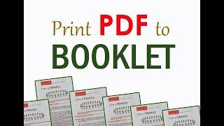 Print PDF to Booklet | Using Epson Printer