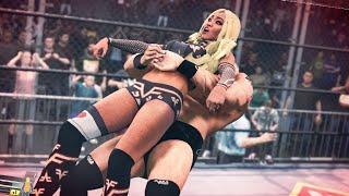 WWE 2k22 MODS: Alicia Fox vs Brock Lesnar 03, HALLOWEEN intergender wrestling