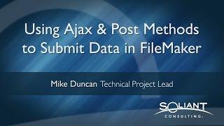 Using Ajax & Post Methods To Submit Data in FileMaker