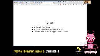 Type class derivation in Scala 3 by Chris Birchall: Scala in the City Conference