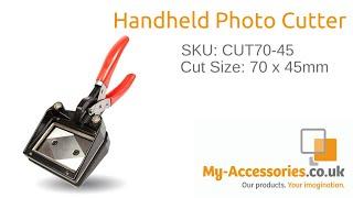 How To Use Handheld Photo Cutter Punch | CUT70-45 | My Accessories