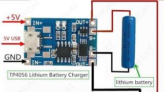 3.7 volt Li   ion Battery Charging Module   TP4056 Micro USB Interface.