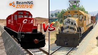 BEAMNG.DRIVE TRAIN VS GTA 5 TRAIN - WHICH IS BEST?