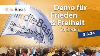 Pack dieBasis-Fahne ein! | Großdemonstration am 03. August in Berlin | dieBasis 2024