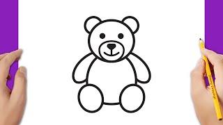 How to draw a teddy bear ️