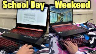 Day In The Life: School Day vs Weekend of A High School Content Creator!