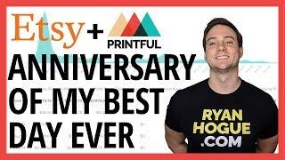 Etsy Printful Integration Success Story: The 1 Yr Anniversary Of My Best Day Selling Print on Demand