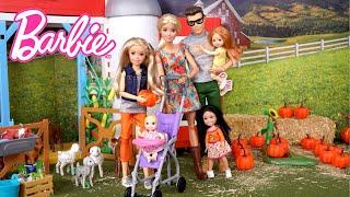 Barbie & Ken Doll Family - Toddler Pumpkin Patch Adventure