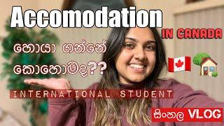 Finding accommodation in Canada | International Student | Sinhala Vlog  | How to find a house