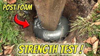 Fence Post Foam vs Concrete | STRENGTH TEST