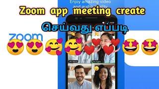 How to create zoom meeting in tamil