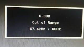 How to fix D-SUB out of range monitor/ laptop problem solution