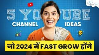 Top 5 FAST Growing YouTube Channel IDEAS (2024) | Earn up to 1 Lakh/ Month with YouTube! 