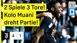 Doppelpack! Kolo Muani knipst auch im 2. Spiel: Juventus - Empoli 4:1 | Serie A | DAZN Highlights