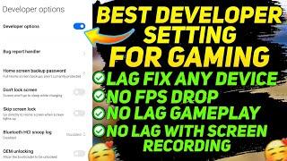 BEST DEVELOPER SETTING FOR GAMING BGMI & PUBG | INCREASE GAMING PERFORMANCE IN LOW END DEVICE