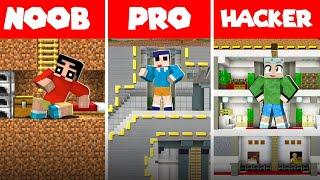 Minecraft Underground House Build Battle Challenge  | SHINCHAN vs KAZAMA vs MASAO | Funny Game 