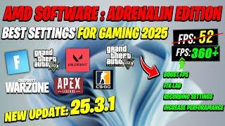 AMD Software Adrenalin Edition New update 25.3.1 Best Setting For Gaming 2025 | AMD 25.3.1 Update