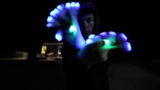 Kinetic LED Light Gloves | The First Motion Reactive LED Gloves on Earth | FuturisticLights.com