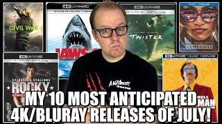 My 10 MOST Anticipated 4K/Bluray Releases Of JULY 2024!