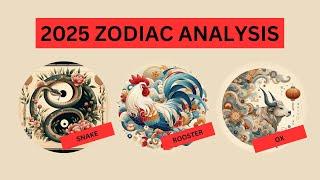 Shine and Glow in 2025 with Snake, Rooster & Ox.  二零二五年十二生肖 - 巳，酉，丑