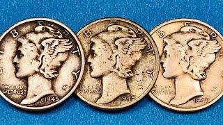 US 1945 Mercury Dimes Worth $125,000