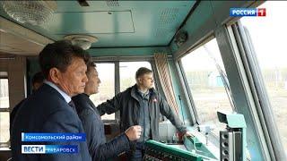 Новый участок БАМа посетил глава Российских железных дорог Олег Белозёров