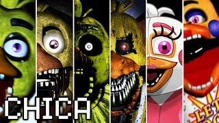 Evolution of Chica in FNAF (2014-2018)