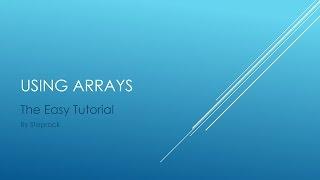 Game Maker Easy Array Tutorial