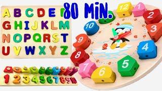 Learning English ABC, Numbers, Shapes, Counting Colors | Best Preschool Toddler Fun Toy Compilation